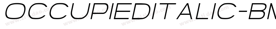 OccupiedItalic-BmP8字体转换