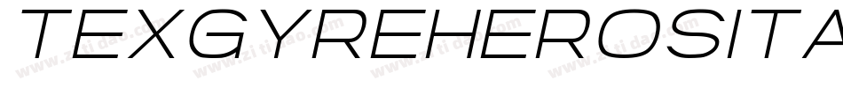 TexgyreherosItalic-Ylv4字体转换