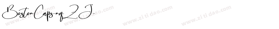 BostonCaps-nqZJ字体转换