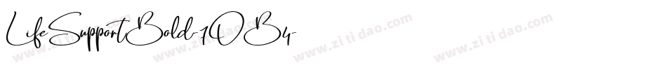 LifeSupportBold-7OB4字体转换