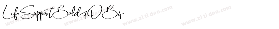 LifeSupportBold-7OB4字体转换