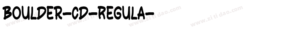 Boulder-Cd-Regula字体转换