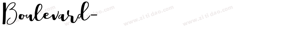 Boulevard字体转换