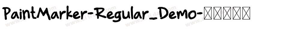 PaintMarker-Regular_Demo字体转换