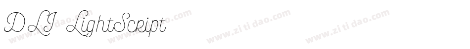 DLI-LightScript字体转换