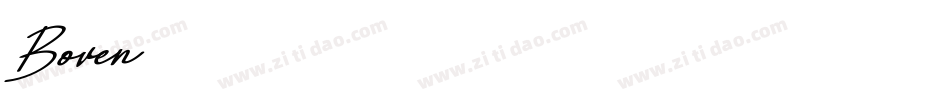 Boven字体转换