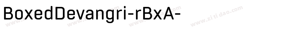 BoxedDevangri-rBxA字体转换