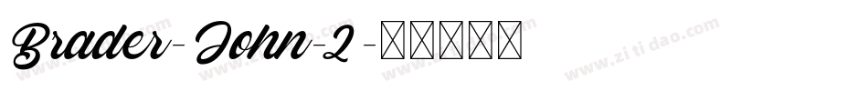 Brader-John-2字体转换