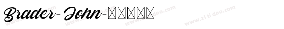 Brader-John字体转换