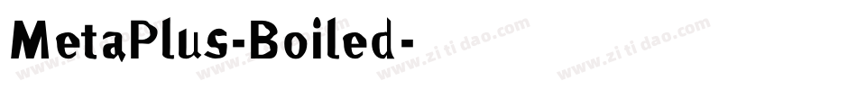 MetaPlus-Boiled字体转换