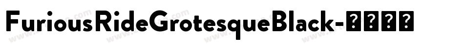 FuriousRideGrotesqueBlack字体转换