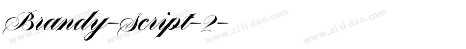 Brandy-Script-2字体转换