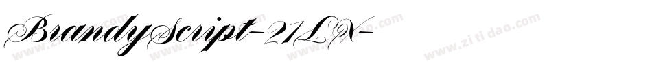 BrandyScript-21LX字体转换