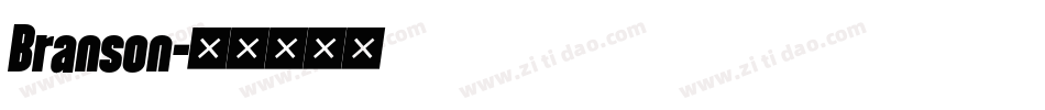 Branson字体转换
