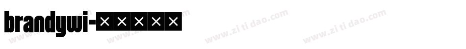 brandywi字体转换