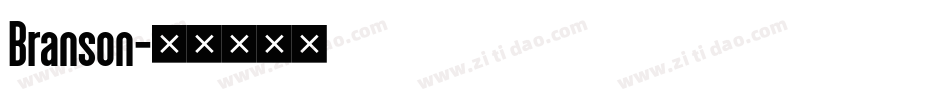 Branson字体转换