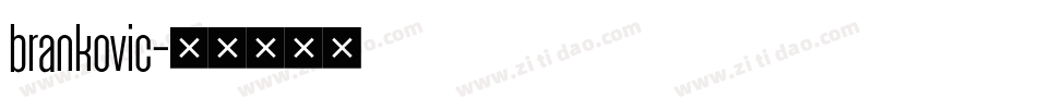 brankovic字体转换