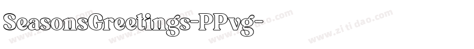 SeasonsGreetings-PPvg字体转换