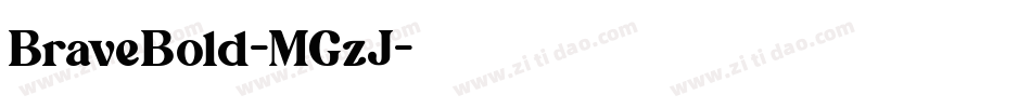 BraveBold-MGzJ字体转换