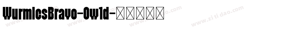 WurmicsBravo-Ow1d字体转换