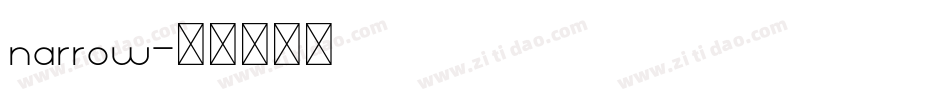 narrow字体转换