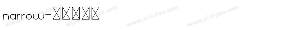 narrow字体转换