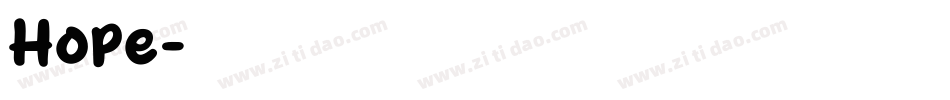 Hope字体转换