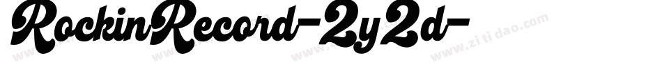 RockinRecord-2y2d字体转换