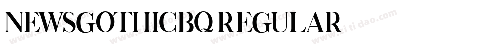 NewsGothicBQ-Regular字体转换