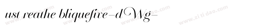 JustBreatheObliquefive-dVWg字体转换