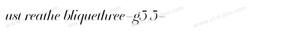 JustBreatheObliquethree-g5O5字体转换