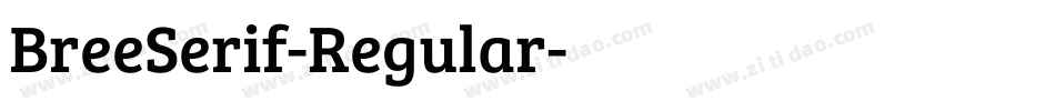 BreeSerif-Regular字体转换