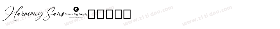HarmonySans字体转换