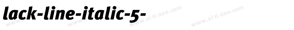 lack-line-italic-5字体转换