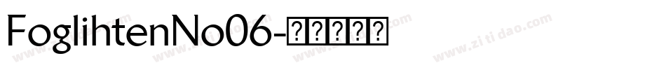 FoglihtenNo06字体转换