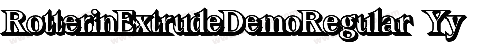 RotterinExtrudeDemoRegular-6YyPA字体转换