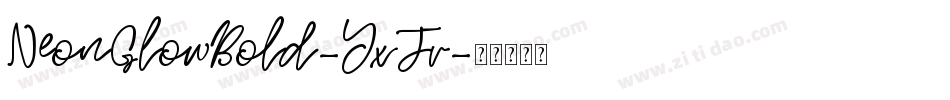 NeonGlowBold-YxJv字体转换