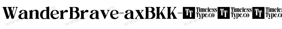 WanderBrave-axBKK字体转换