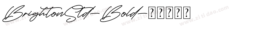 BrightonStd-Bold字体转换