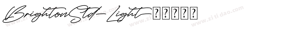 BrightonStd-Light字体转换