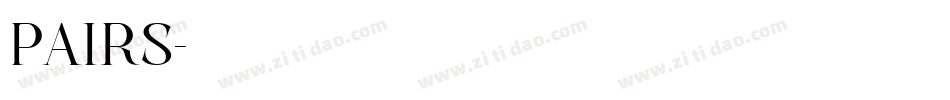 pairs字体转换