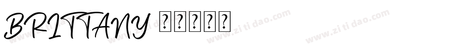 BRITTANY字体转换
