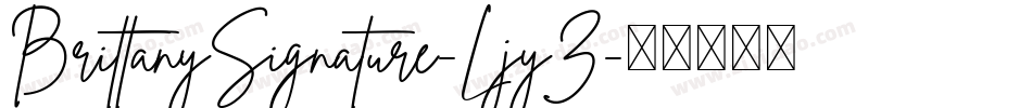 BrittanySignature-LjyZ字体转换
