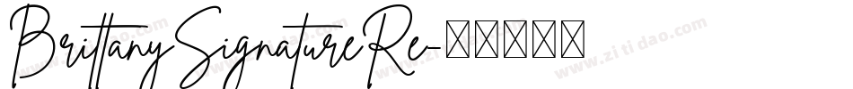 BrittanySignatureRe字体转换
