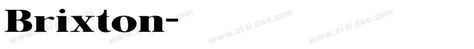 Brixton字体转换