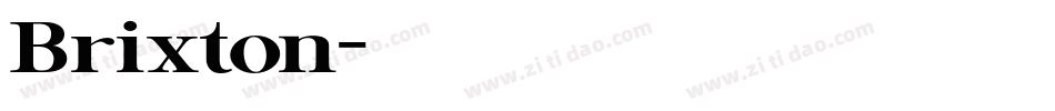 Brixton字体转换