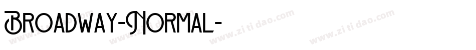 Broadway-Normal字体转换