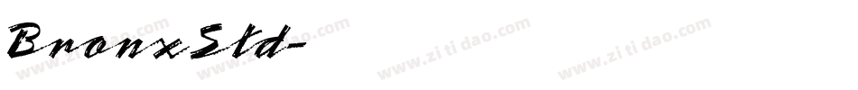 BronxStd字体转换