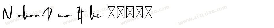 NeolionDemo-Italic字体转换