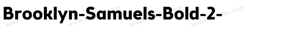 Brooklyn-Samuels-Bold-2字体转换